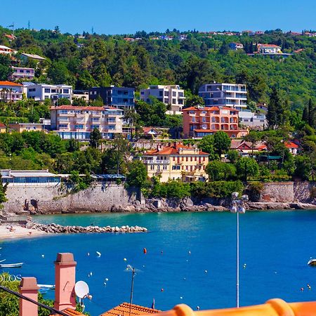 Villa Volos Apartment Karmen With Roof Terrace, Sea View, Free Private Parking Opatija Zewnętrze zdjęcie