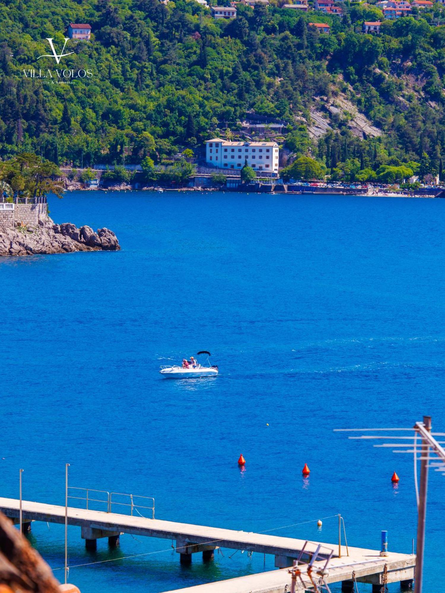 Villa Volos Apartment Karmen With Roof Terrace, Sea View, Free Private Parking Opatija Zewnętrze zdjęcie